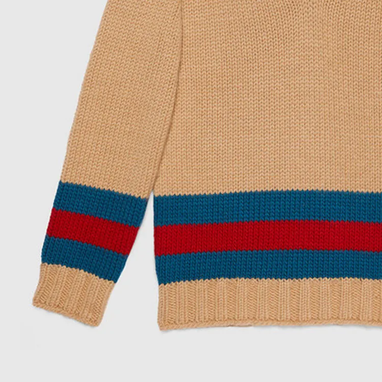 GUCCI Fine Mohair Wool Webbed Sweater-3