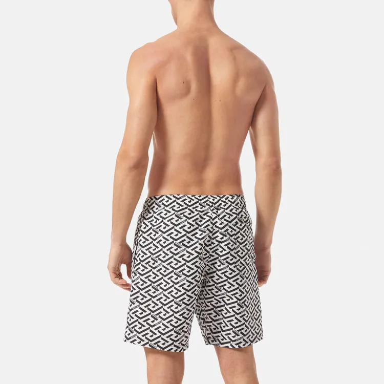 VERSACE SS23 Beach Shorts Men's Black White-2