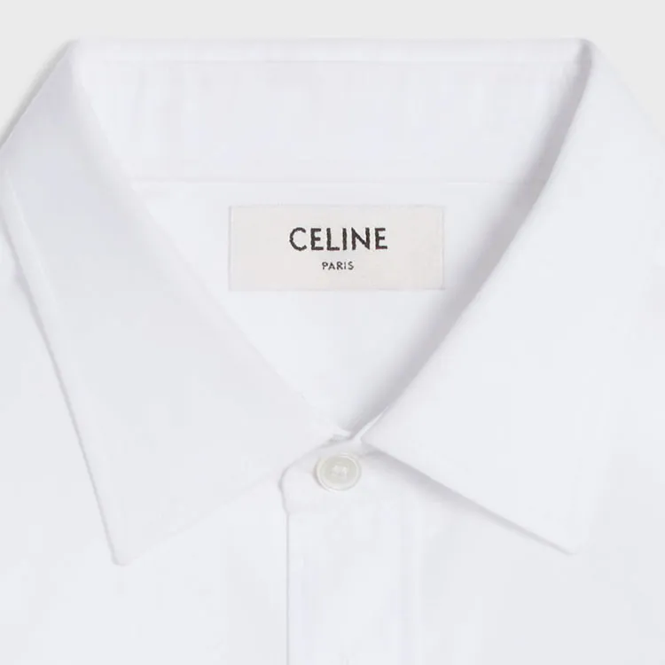 CELINE Loose Shirt In Cotton Poplin-4