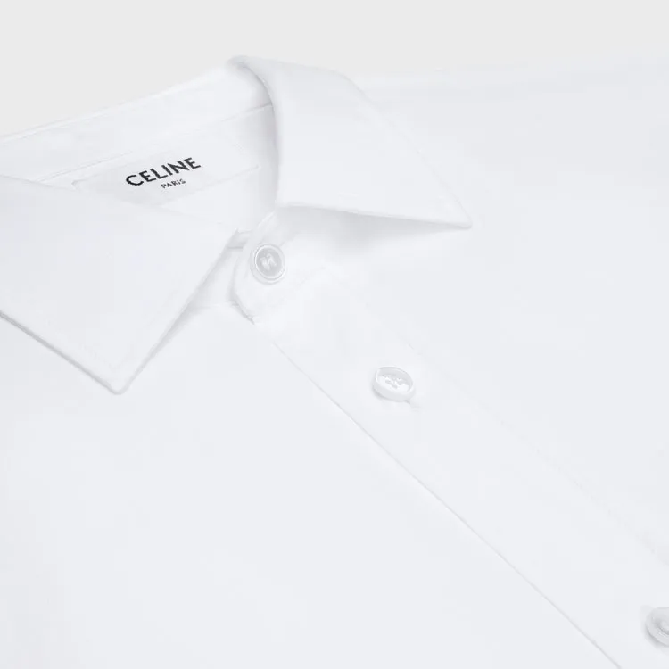 CELINE Loose Shirt In Cotton Poplin-3