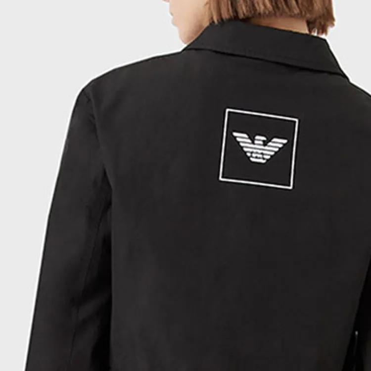 EMPORIO ARMANI Cropped Coats Women's Black-4