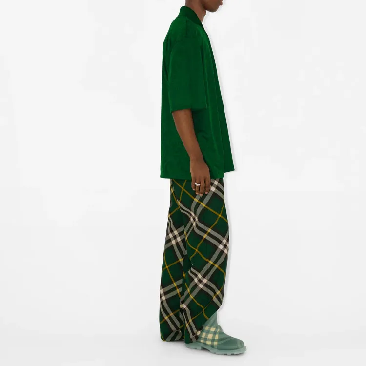 Burberry Polo Shirt Men's Green-4