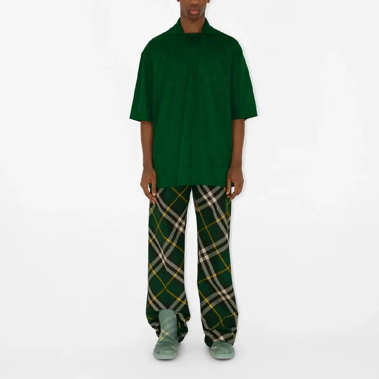 Burberry Polo Shirt Men's Green-2