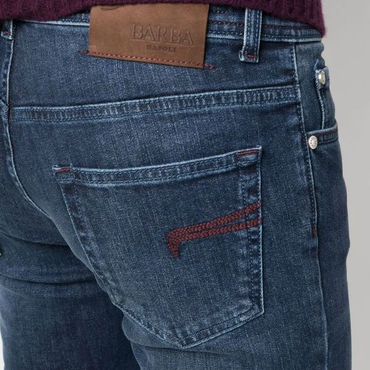 BARBA Slim-cut Leg Jeans-3