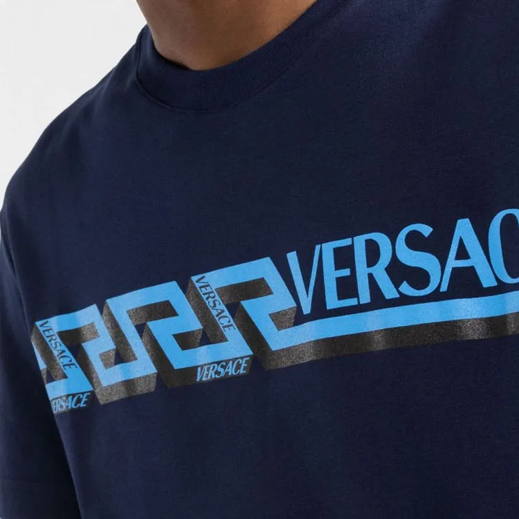 VERSACE T Shirts Men Blue-5
