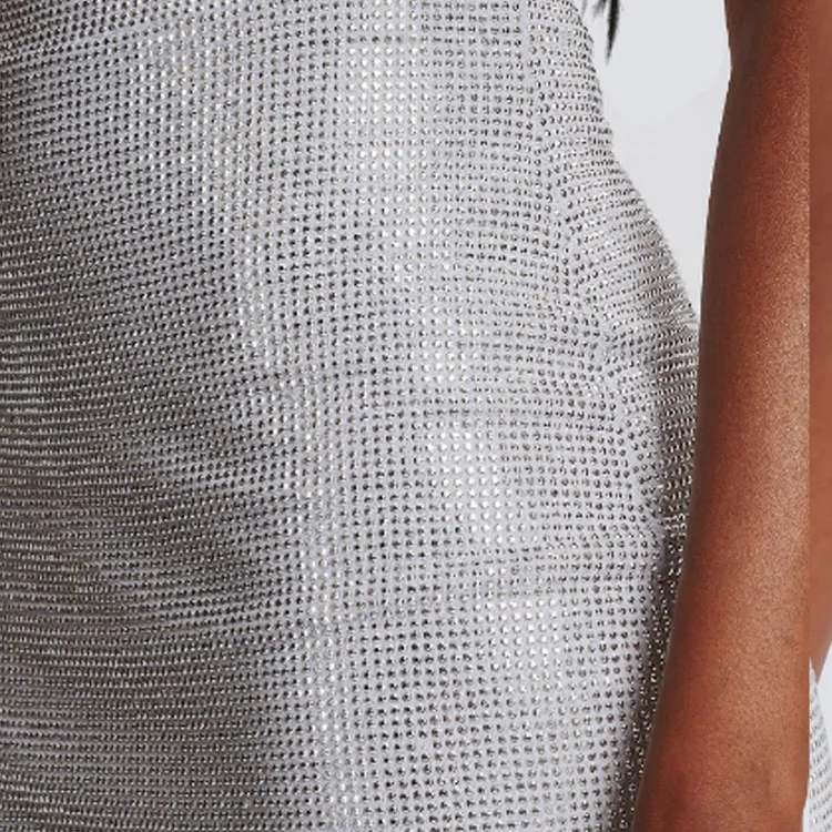 BALMAIN Casual Short Skirts Women's Silver-6