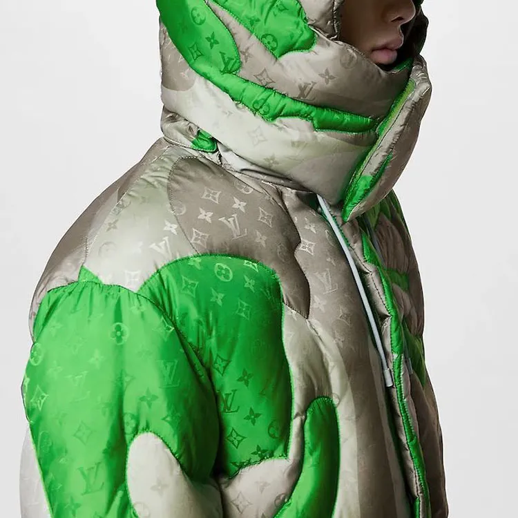 LOUIS VUITTON Patchworked Portrait Puffer Blouson-3