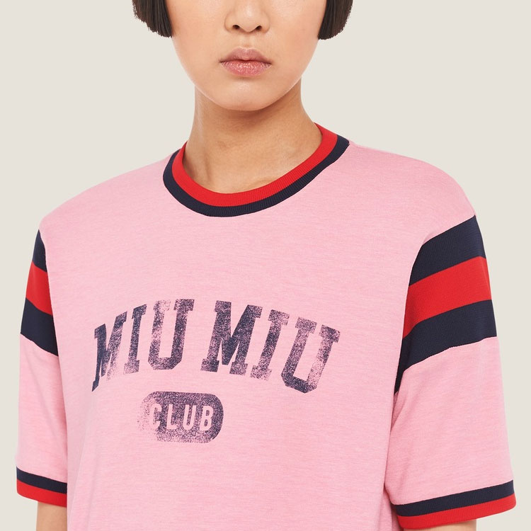 MIU MIU T-Shirts Women's Pink XS - Cheap Rcj Jordan Outlet MIU MIU T-Shirts Women's Pink XS - Cheap Rcj Jordan Outlet