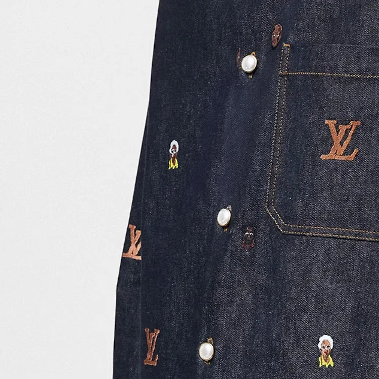 LOUIS VUITTON Embroidered Denim Overshirt Henry Taylor-5