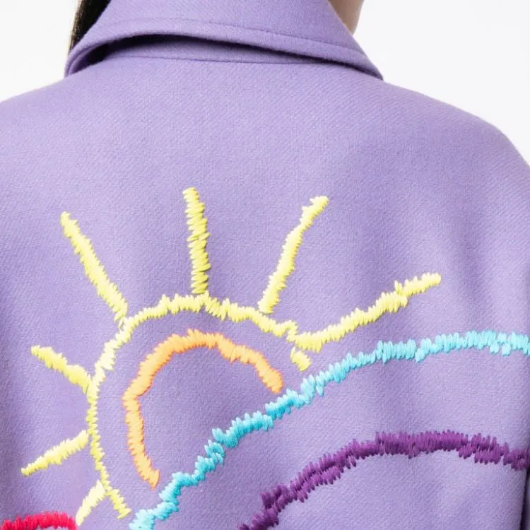 MIRA MIKATI Jackets Coats Women's Lilac-4