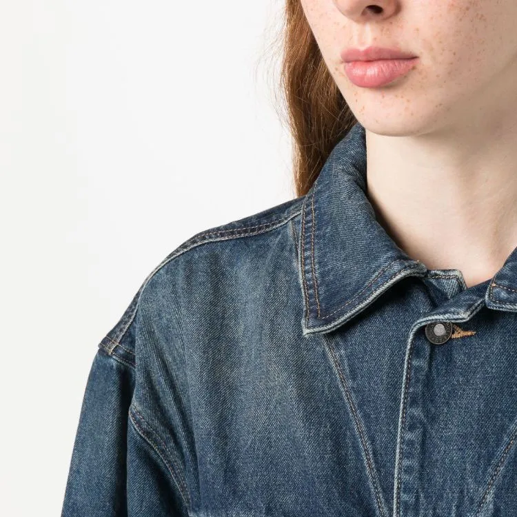 NILI LOTAN Button-up Denim Jacket-4