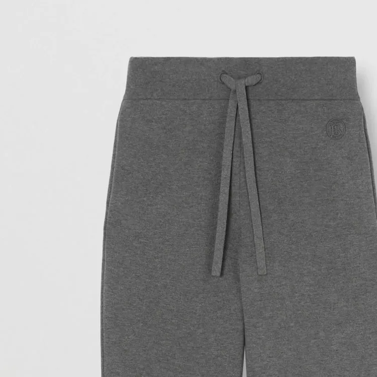 Burberry Embroidered Monogram Sweatpants-4