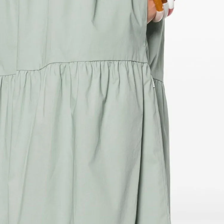 WOOLRICH SS24 Sleeveless Dress Women's Sage Green-5
