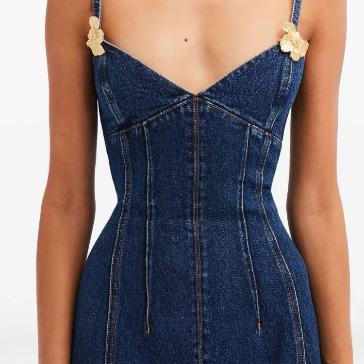 OSCAR DE LA RENTA SS24 Slip Dresses Women's Blue-4