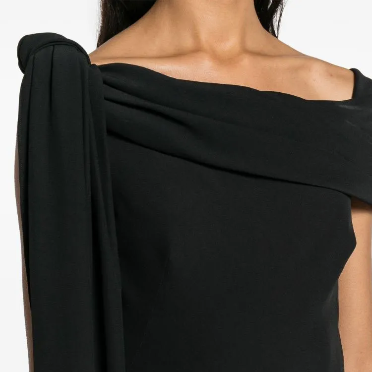 Alexander McQueen Draped Off shoulder Gown-4