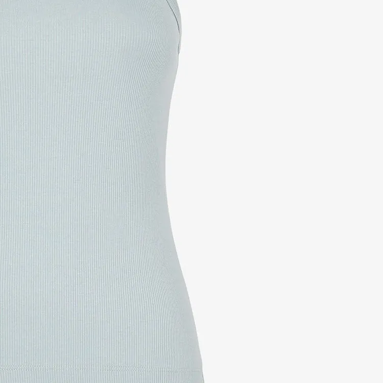 FENDI Logo Embroidered Knitted Tank Top-5