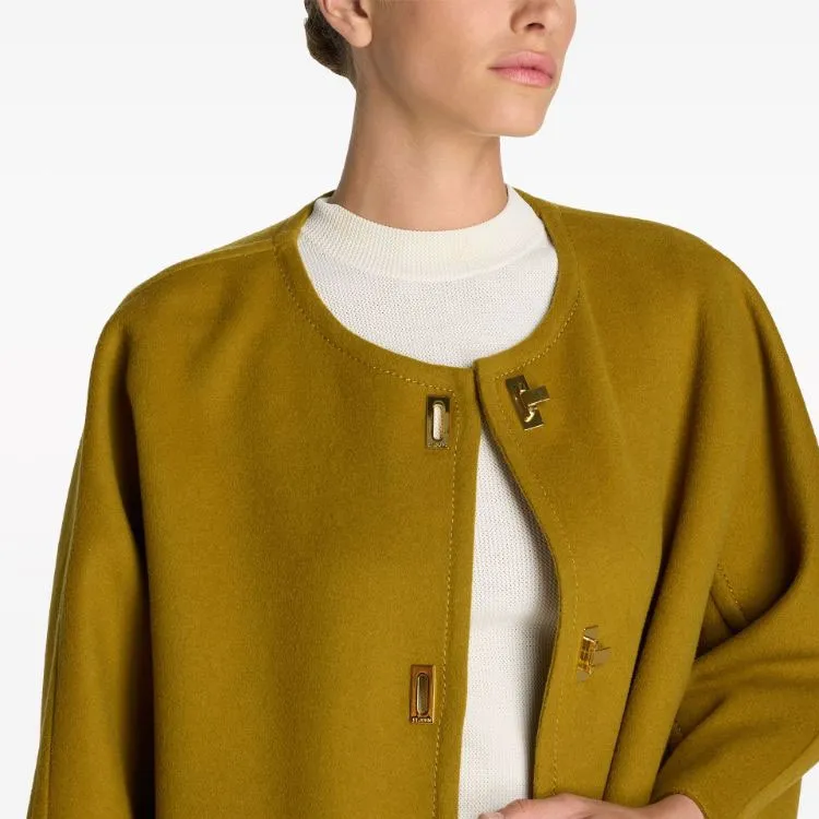 St. John SS24 Coats Women's Olive Green-3