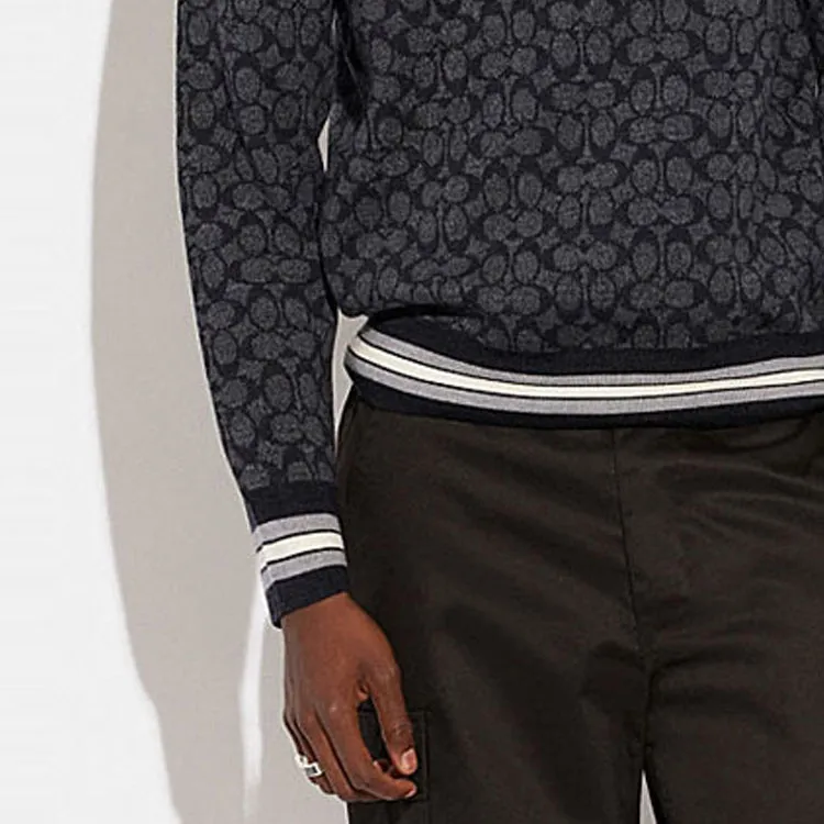 COACH FW22 Sweater Men's Color Carbon Gray-5