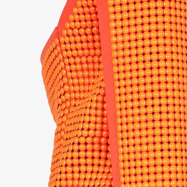 FENDI Sleeveless Dress Women's Orange-3