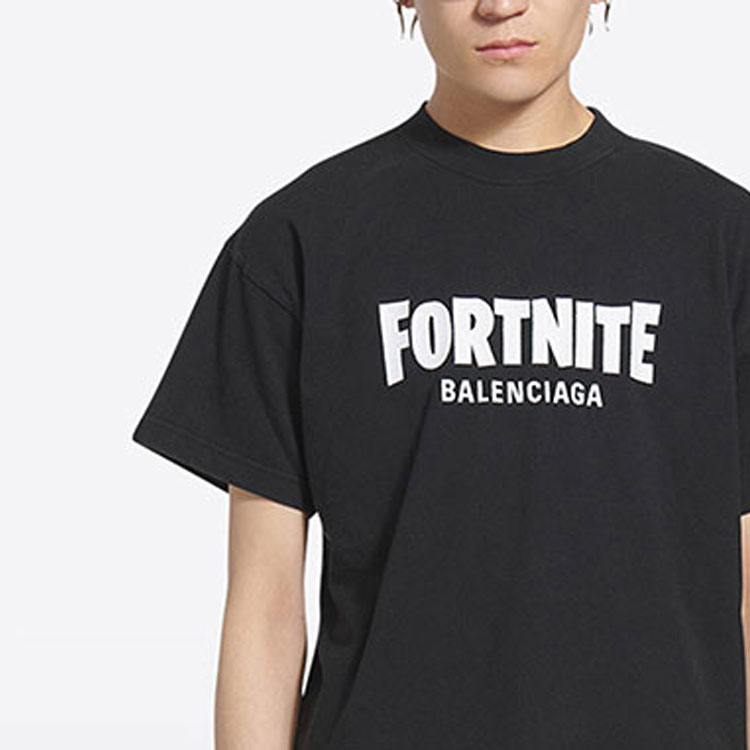 限定！ BALENCIAGA x FORTNITE Tシャツ 黒 Mサイズ Balenciaga x FORTNITE©2021 Medium Fit (W) T-shirt Black