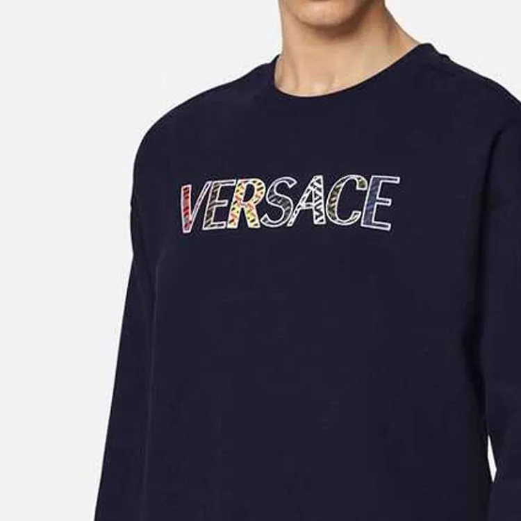 VERSACE Embroidered Monogram Sweatshirt-4