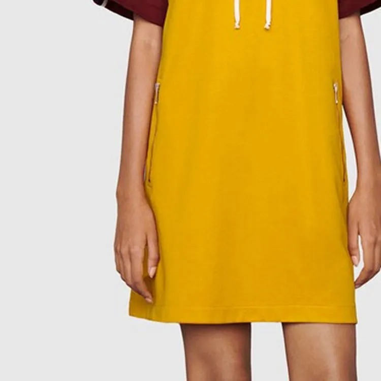 GUCCI SS22 Short Sleeved Dresses Women's Yellow-5