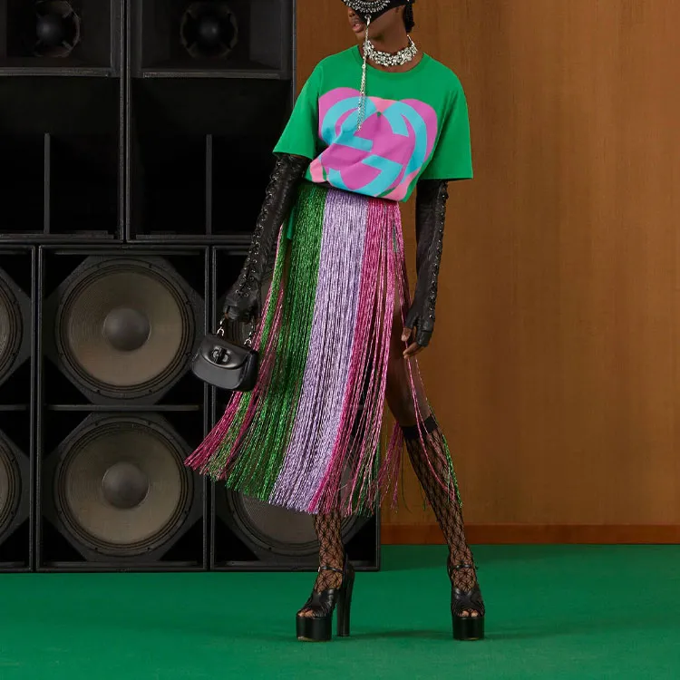 GUCCI Interlocking G Heart print T shirt-1