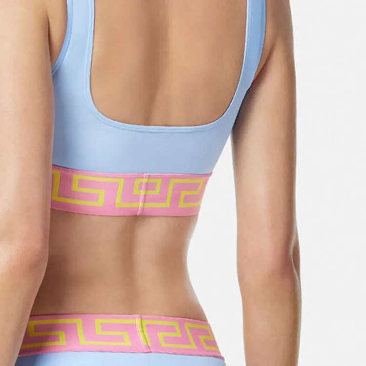 VERSACE SS24 Bikini Women's Blue-4