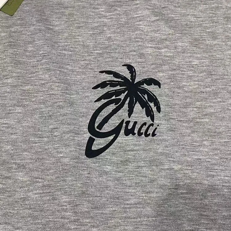 GUCCI T-Shirts Men Gray-3