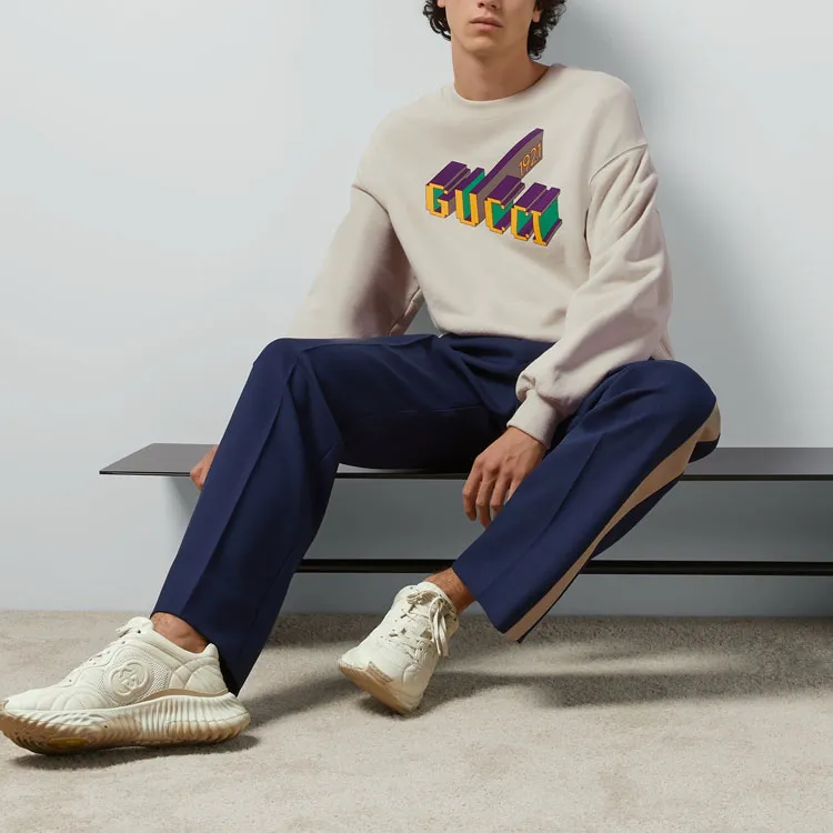 GUCCI Printed Jersey Sweatshirt-1