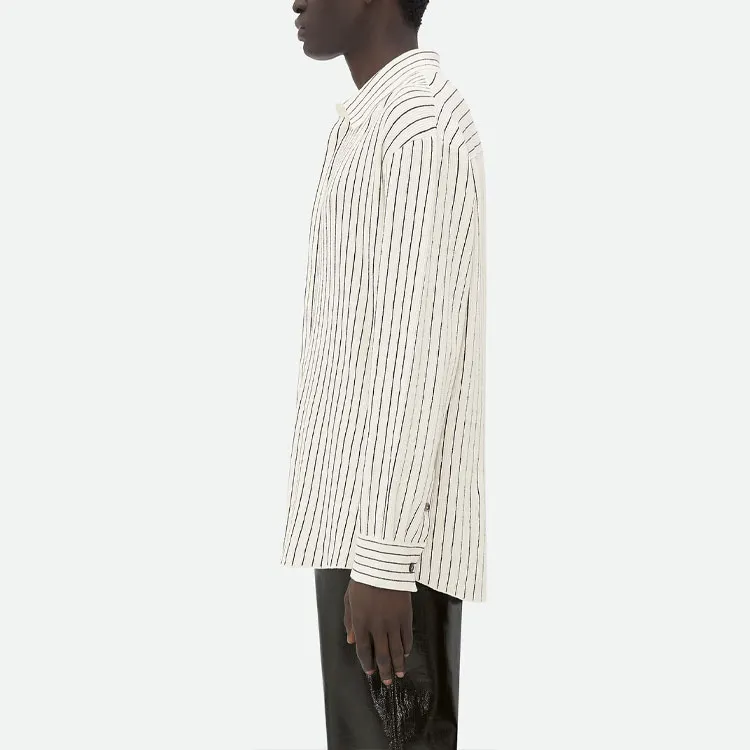Bottega Veneta Pinstripe Knitted Shirt-4