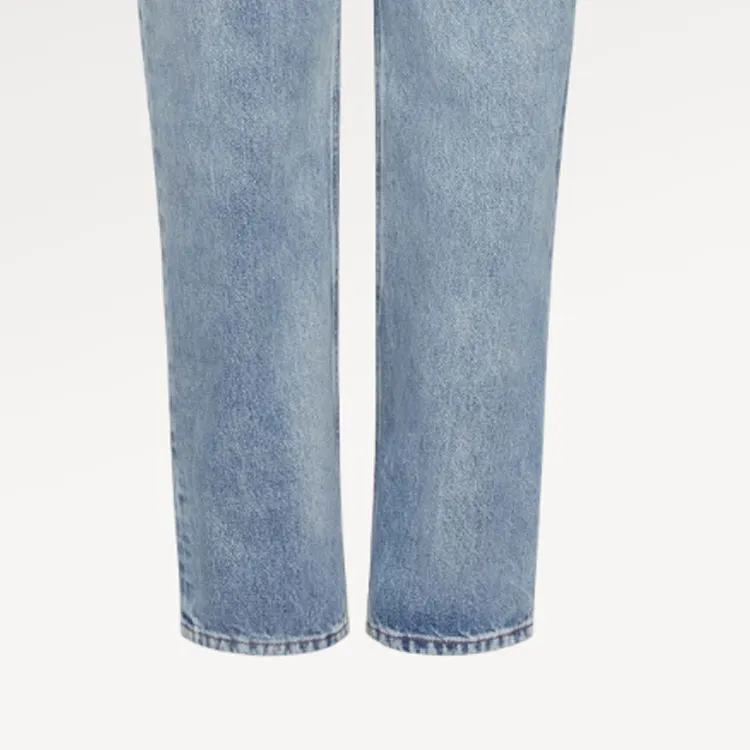 LOUIS VUITTON Washed Regular Jeans-5