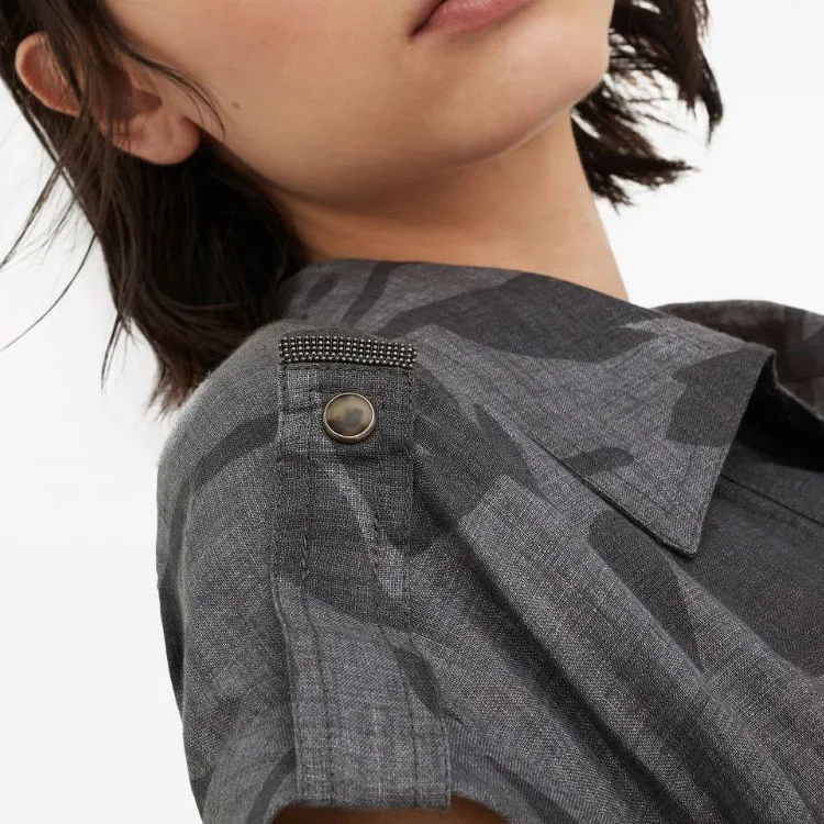 Brunello Cucinelli SS24 Jumpsuit Women's Charcoal Gray-2
