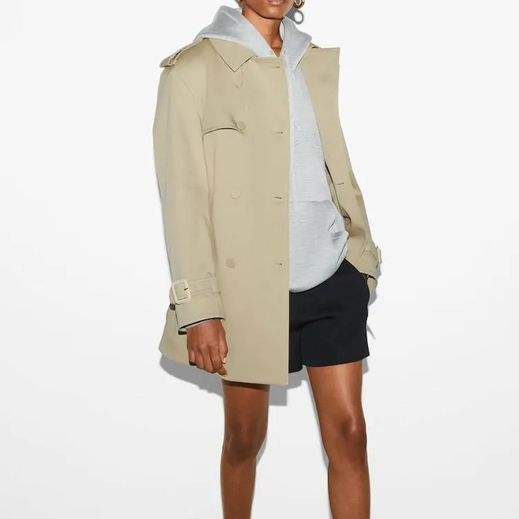 GUCCI Belted Button-Up Trench Coat-4
