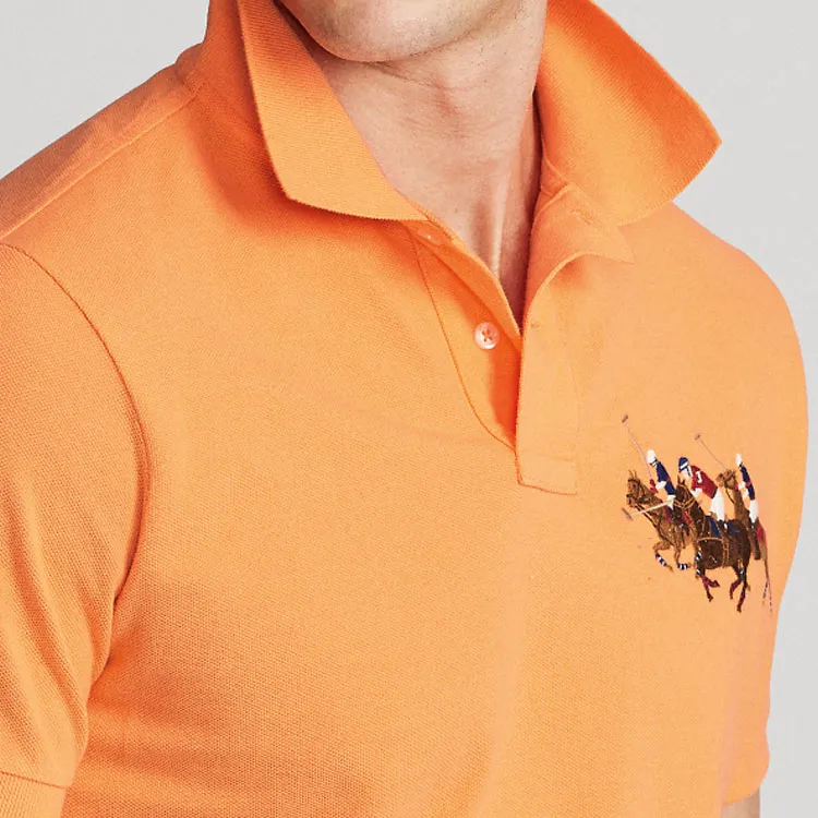 Polo Ralph Lauren Polo Shirt Men's Classic Peach Pink-5