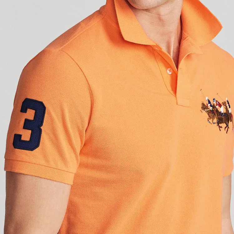 Polo Ralph Lauren Polo Shirt Men's Classic Peach Pink-4