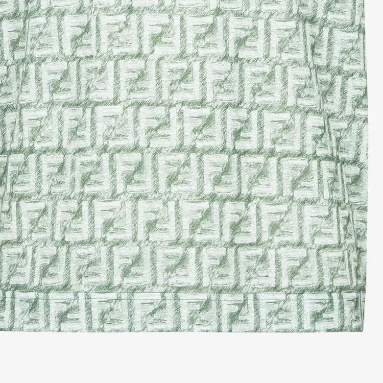 FENDI FF print Linen Shirt-6
