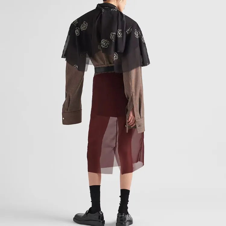 PRADA SS24 Crop Tops Women's Black-3
