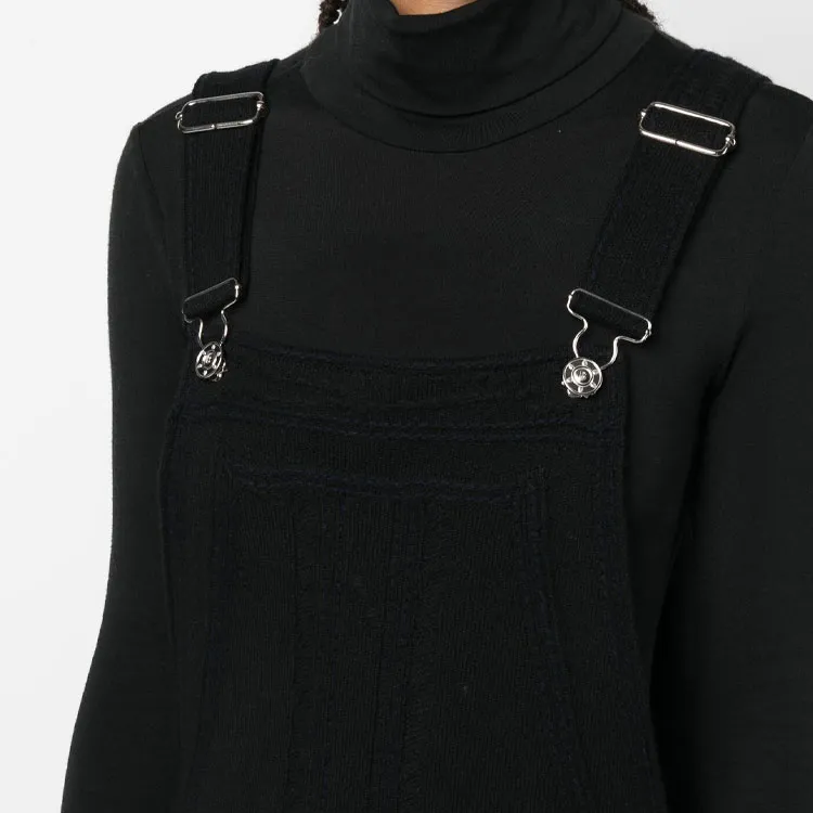 Barrie Cotton cashmere Denim Dungarees-5
