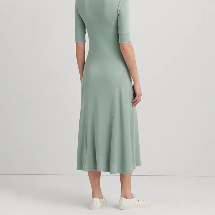 Polo Ralph Lauren SS24 Short Sleeved Dress Women's Green-5