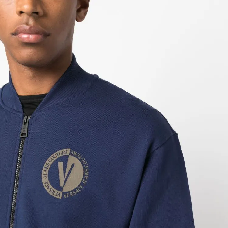 VERSACE JEANS COUTURE Logo print Cotton Bomber Jacket-4
