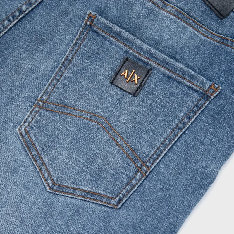 ARMANI EXCHANGEAE SS24 Denim Shorts Men's Blue-5