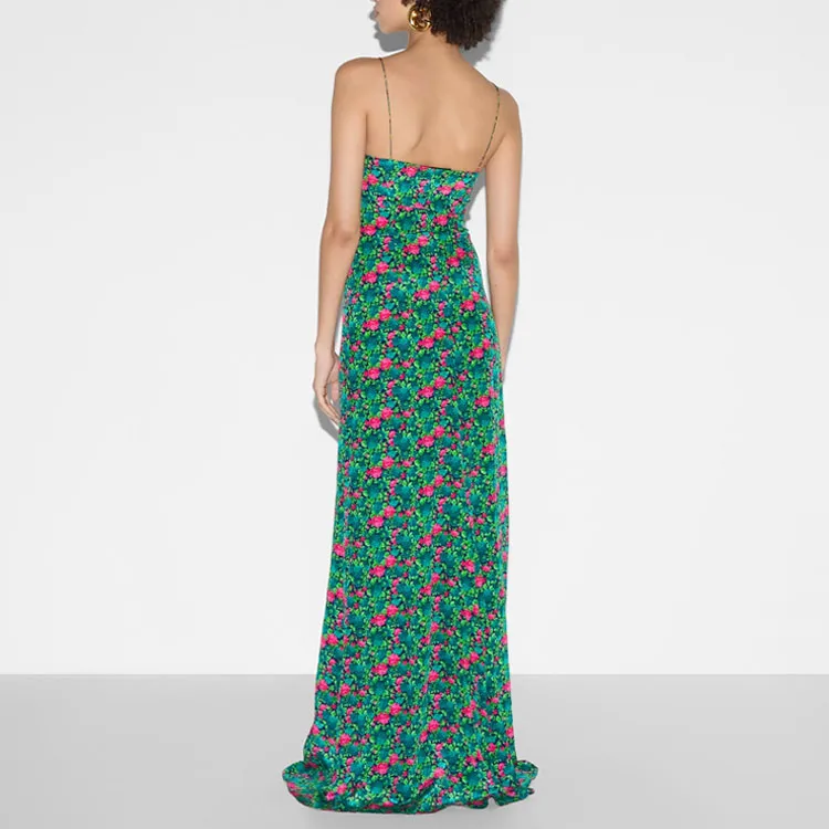 GUCCI Slip Dresses Women's Green-2