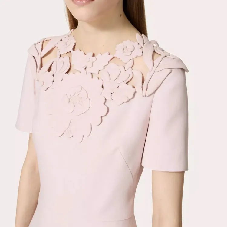 Valentino Garavani Short-Sleeved Flared Midi Dress-5