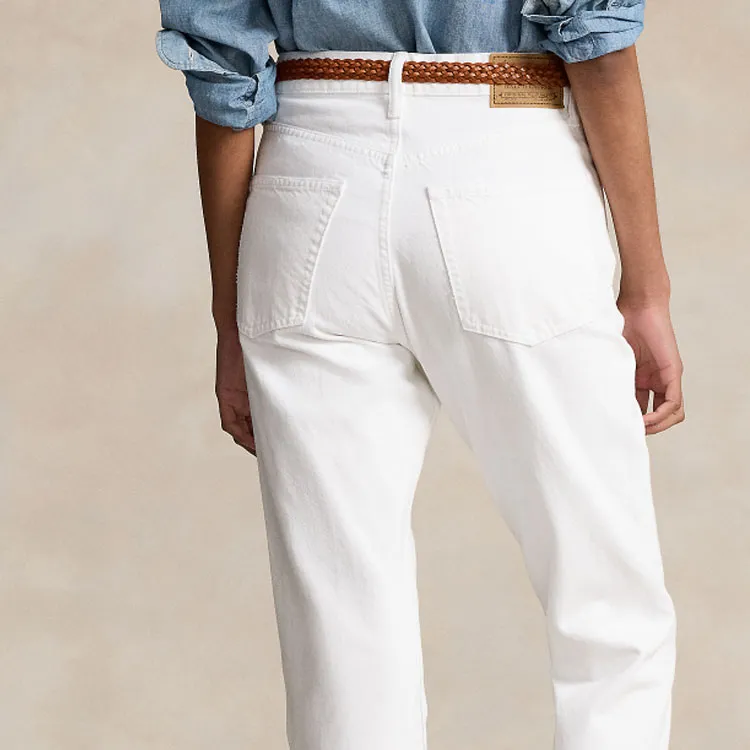 Polo Ralph Lauren High rise Straight leg Cropped Jeans-5
