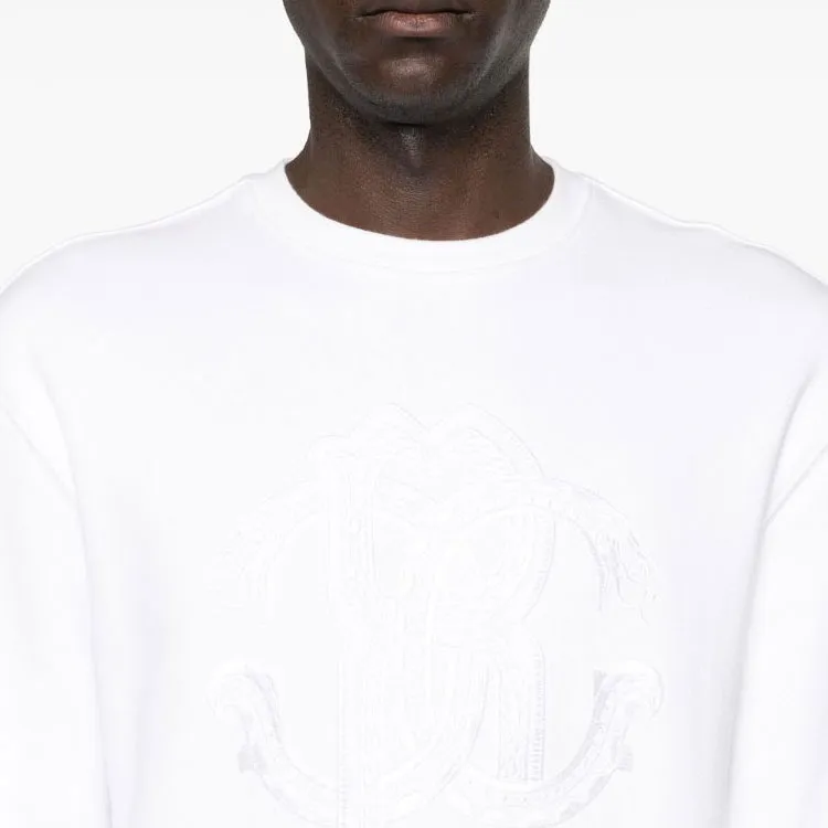 Roberto Cavalli Logo embroidered Cotton Sweatshirt-4