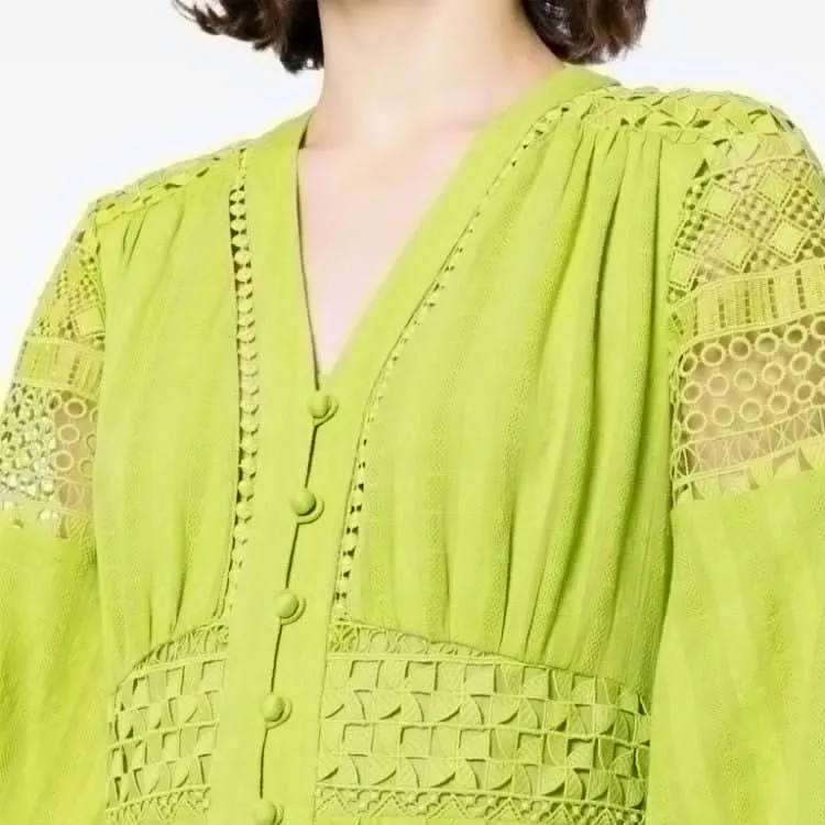 DVF Diane Von Furstenberg Gigi Cotton Midi Dress-4