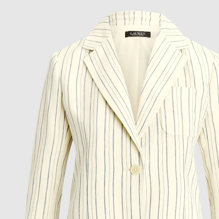 Polo Ralph Lauren SS24 Business Suit Coat Women's Cream-4