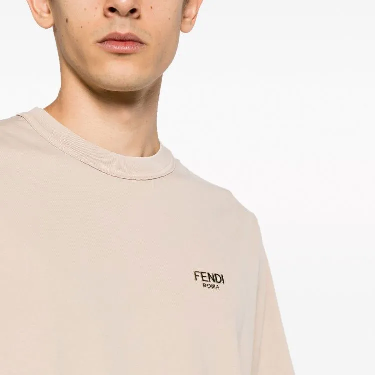 FENDI T-Shirt Men's Light Beige-4