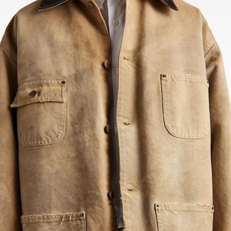PRADA SS24 Denim Jacket Men's Sandy Beige-3